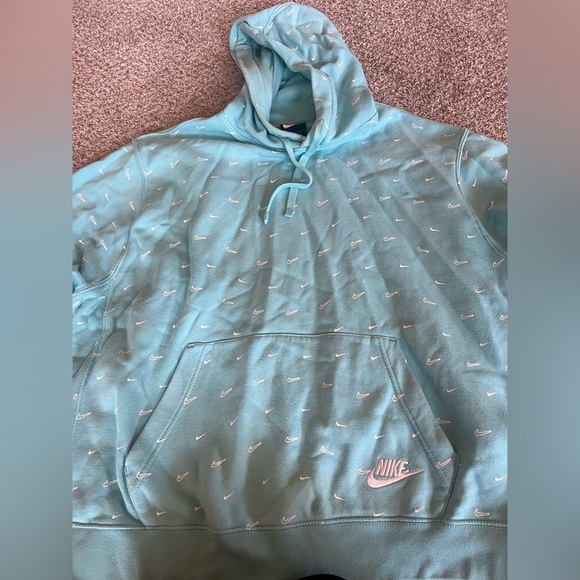 Nike Teal Mens Hoodie - Picture 4 of 4